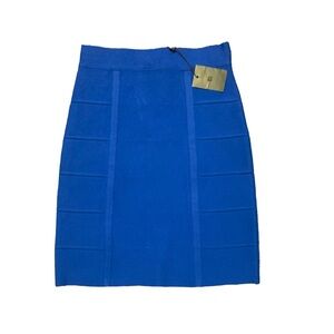 new blue bcbg midi skirt